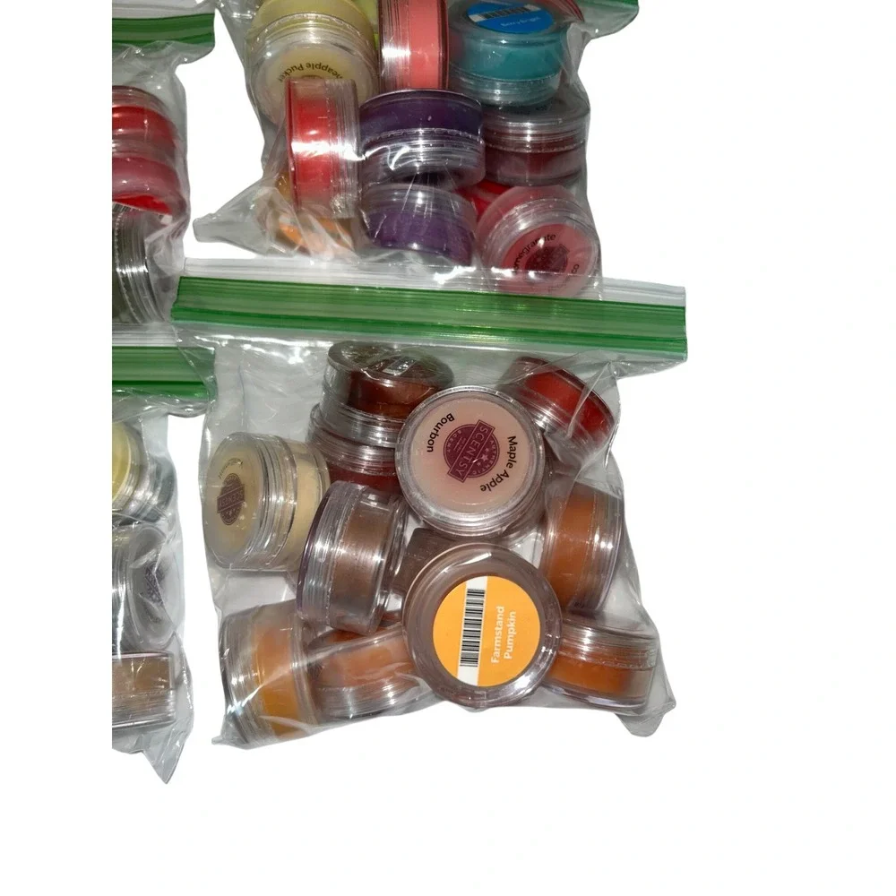 Scentsy Wax Melt Tester Jars Lot Variety Scents Christmas Pumpkin Berry Bourbon